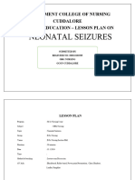 Lesson Plan On Neonatal Seizures