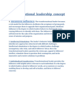 Transformational  leadership  concept