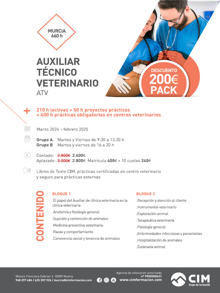 curso-auxiliar-tecnico-veterinario-cimformacion-murcia | PDF