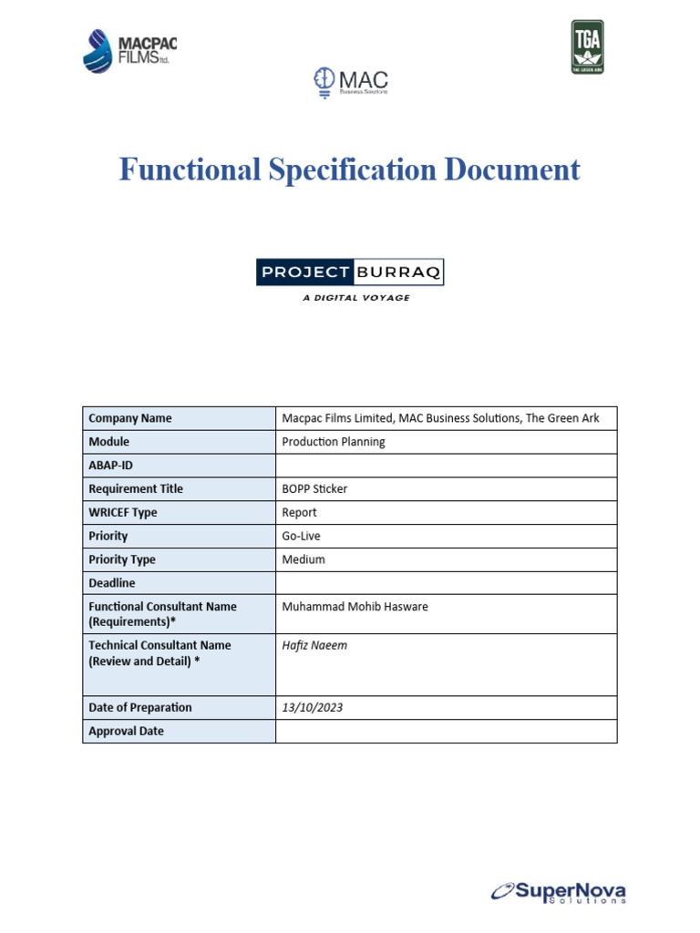 BOPP Sticker Production Report | PDF | Computer Programming | Software ...