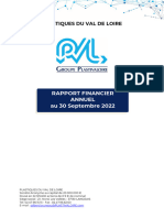Plastiques Val de Loire Rapport Annuel 2021 2022