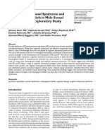 Cognitive Attentional Syndrome and Metacognitive Beliefs in Male Sexual Dysfunction An Exploratory Study