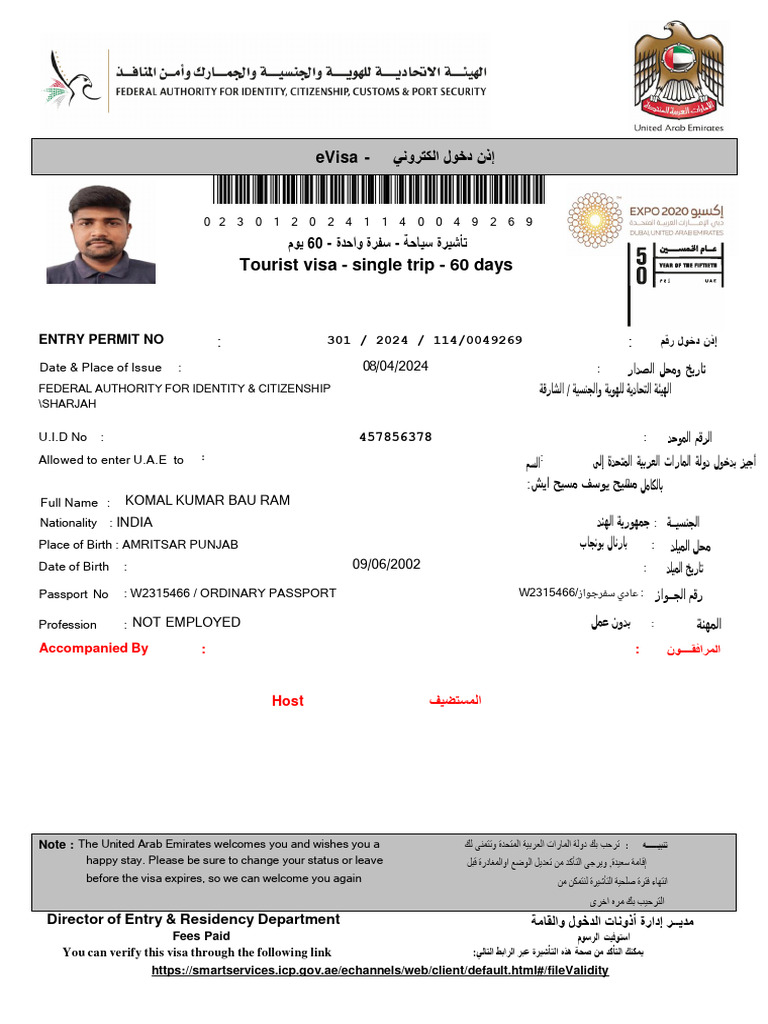 W2315466 Visa | PDF