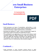 Modern Small Business Enterprises: Dr. Saumendra Das Saumendra@giet - Edu
