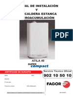 Manual caldera FAGOR FEE-40MA Atila