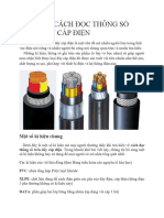 CÁCH ĐỌC THÔNG SỐ TRÊN DÂY CÁP ĐIỆN