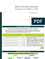 Presentación Directriz 31 - Interconexión TE801-U250
