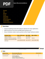 2023 01 Ansys General Hardware Recommendations