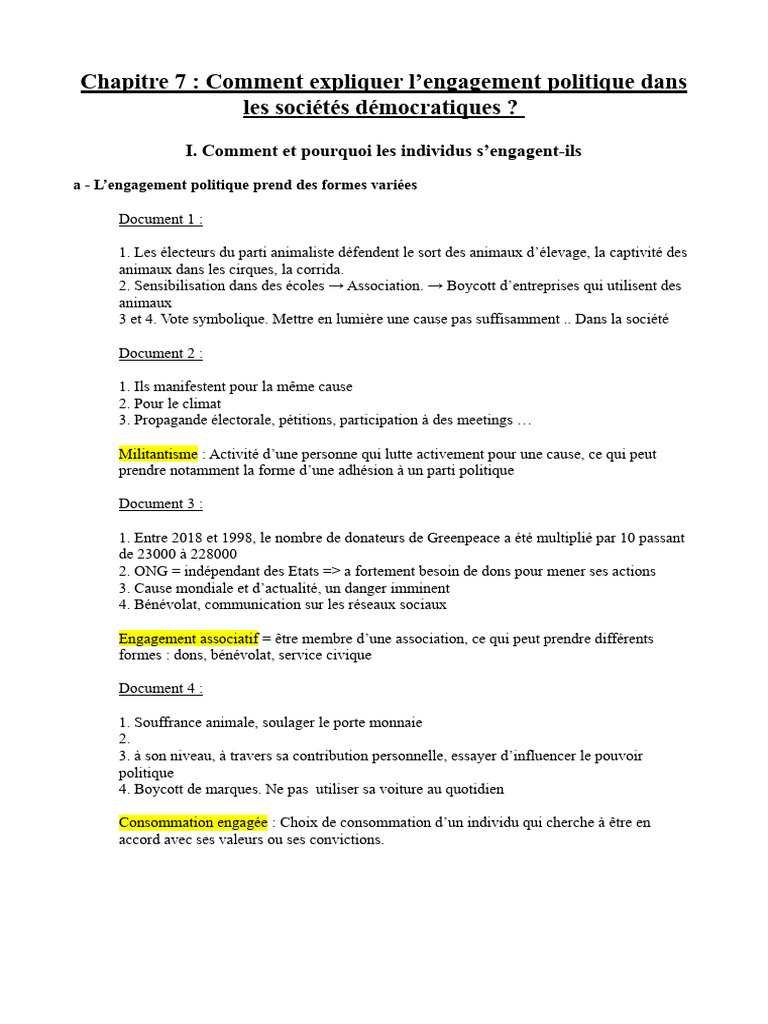 Engagement politique et rétributions sociales | PDF | Grève