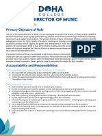 2024 Assistant Director of Music Job Description