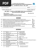 SDM Question Paper Mar 2022