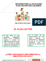 PRESICIONES DEL PLAN LECTOR CON LOS NIÑOS