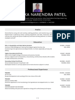 Pashmika Narendra Patel: Profile
