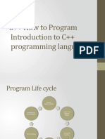 Introduction to C++