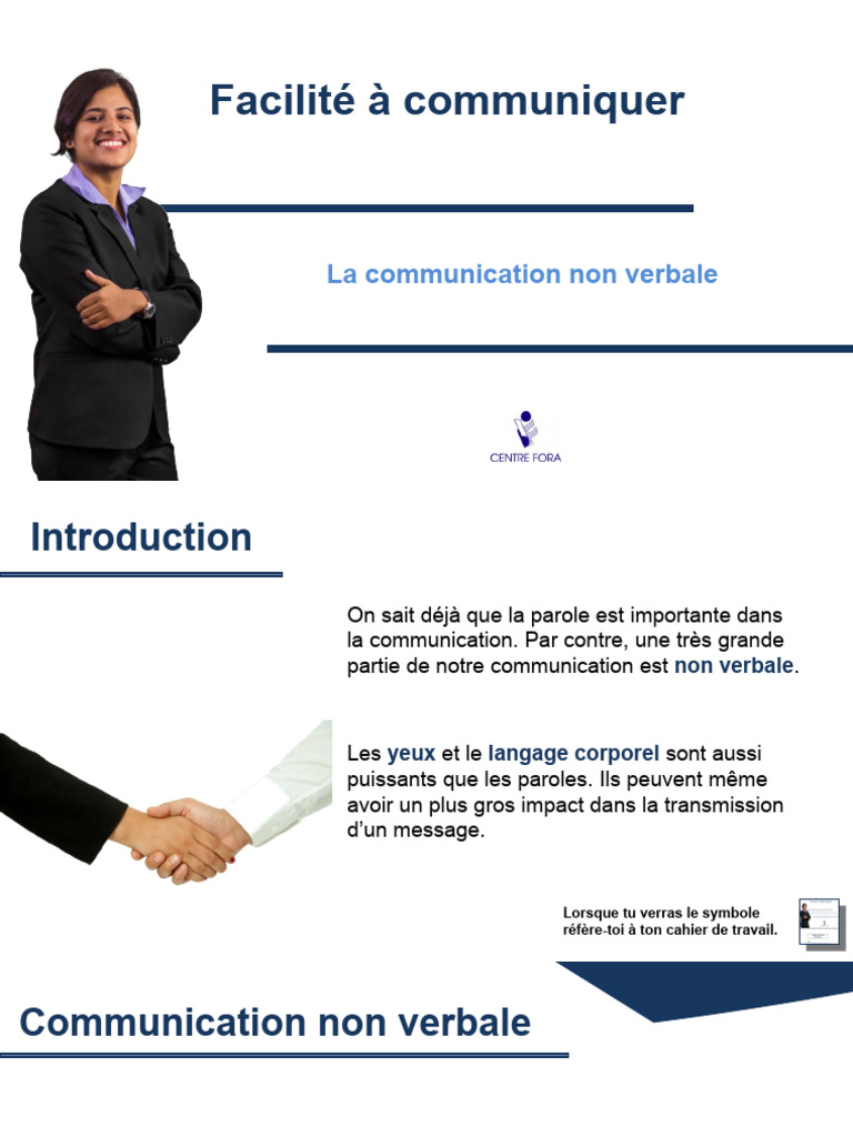 Impact du non-verbal en communication | PDF | Communication non verbale ...