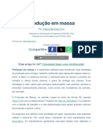 Produção em Massa - Administração