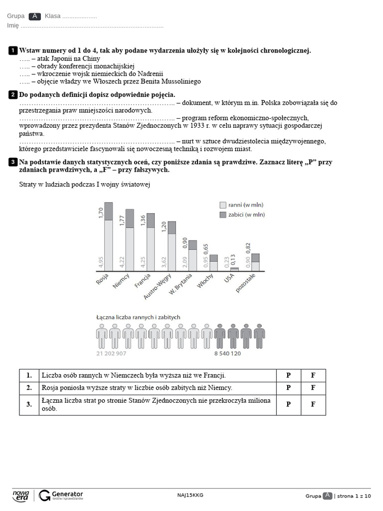 Polska W Okresie Międzywojennym Sprawdzian Klasa 7 Pdf 6.świat W Okresie Międzywojennym Baza | PDF