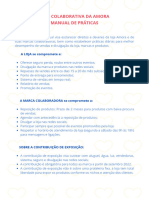 LOJA COLABORATIVA DA AMORA MANUAL DE PRÁTICAS O objeto deste manual visa esclarecer direitos e deveres da loja Amora e de suas marcas colaboradoras, bem como estabelecer práticas diárias para melhor desempenho de