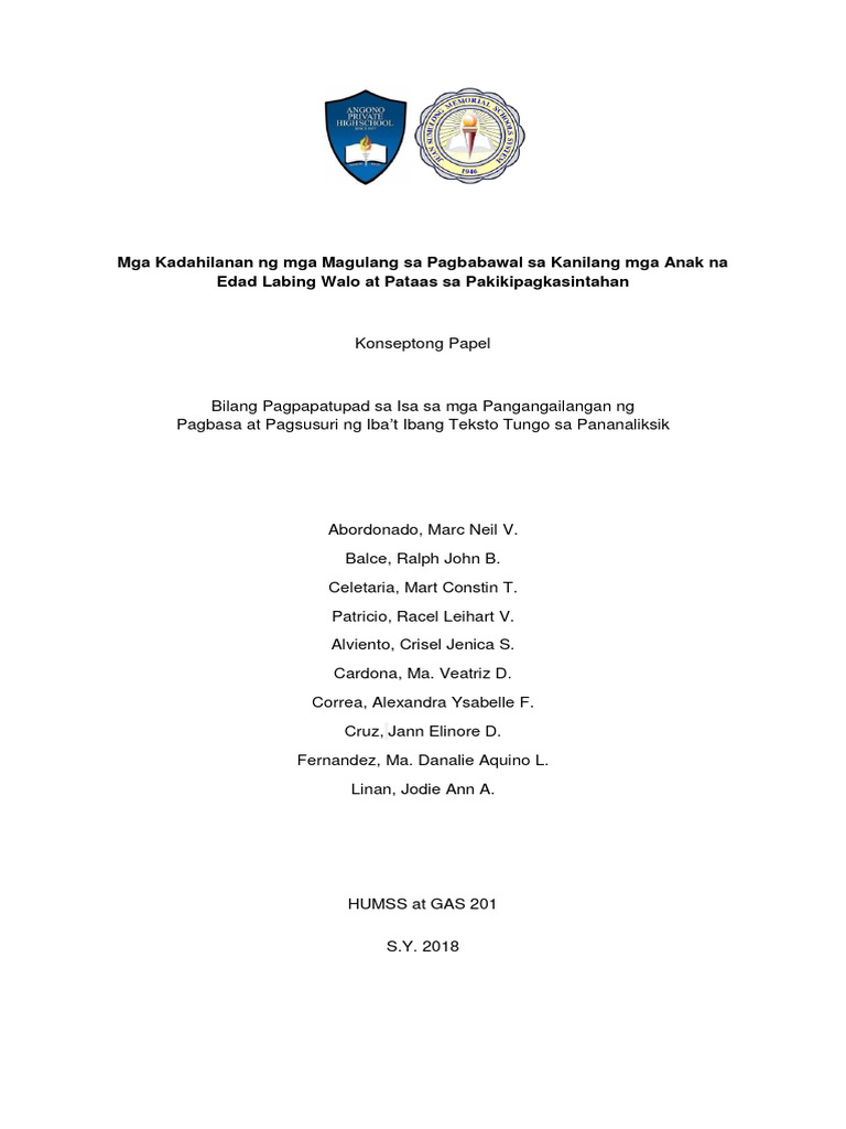 Konseptong Papel | PDF