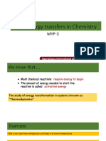 Exothermic and Endothermic