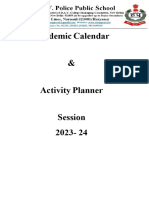 Final Academic Calender and Activity Planner Final