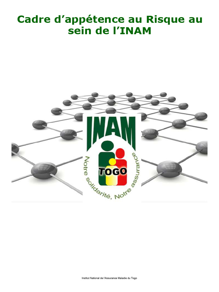 Cadre d'Appétence au Risque de l'INAM | PDF | Risque | Gestion des risques