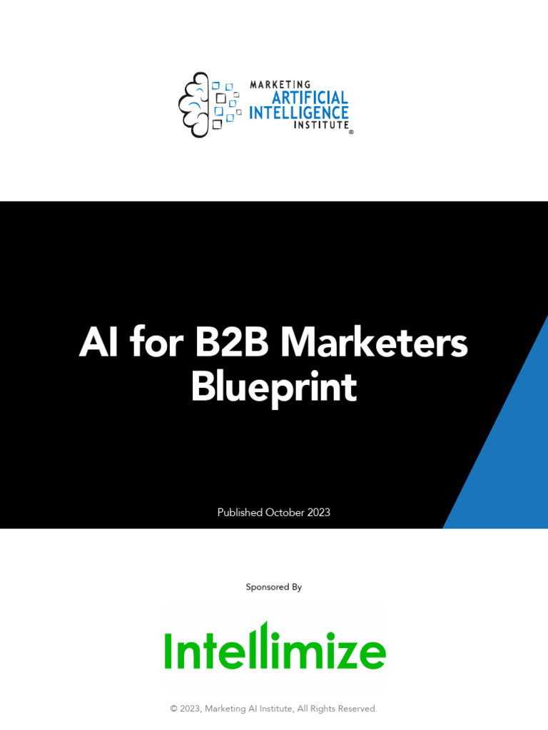 AI For B2B Marketers Blueprint | PDF | Artificial Intelligence ...