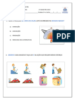 Avaliação Ciências - 1 Semestre