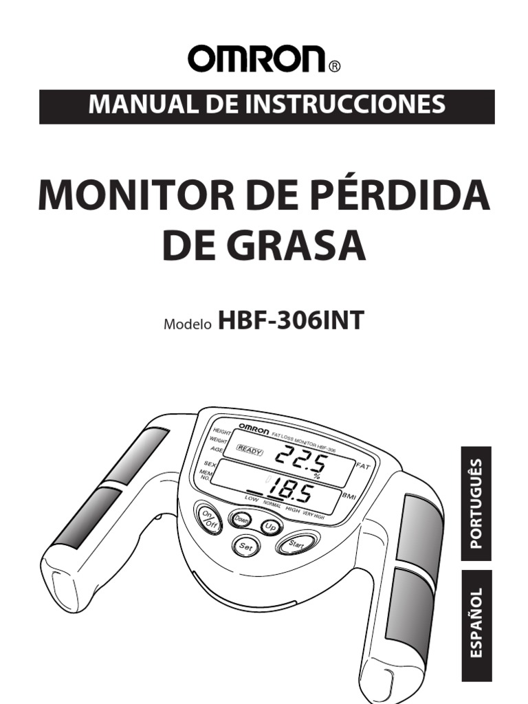Manual Omron HBF306 Monitor de Grasa PDF Índice de masa corporal