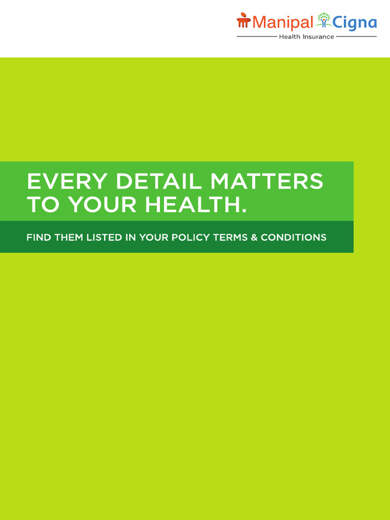 Manipalcigna lifestyle protection accident care coverage and