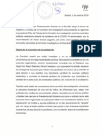 Plan Trabajo Comisión de Investigación Del 'Caso Koldo' en El Senado