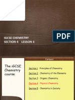 IGCSE Chemistry Section 4 Lesson 3