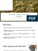 Warunki rozwoju rolnictwa w Polsce - prezentacja