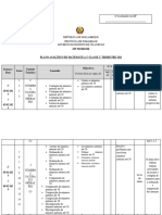 Plano Analitico de Matemática 2 Classe 1º Trimestre 2024