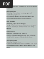 Beberapa Rangkai Kata Menarik Untuk Kertas 1