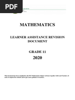 Maths GR 11 Learner Assistance Rev Document