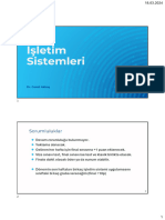 İşletim Sistemleri 1-4 Hafta Sunumları