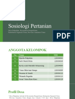 Sosiologi Pertanian Desa Pakpahan