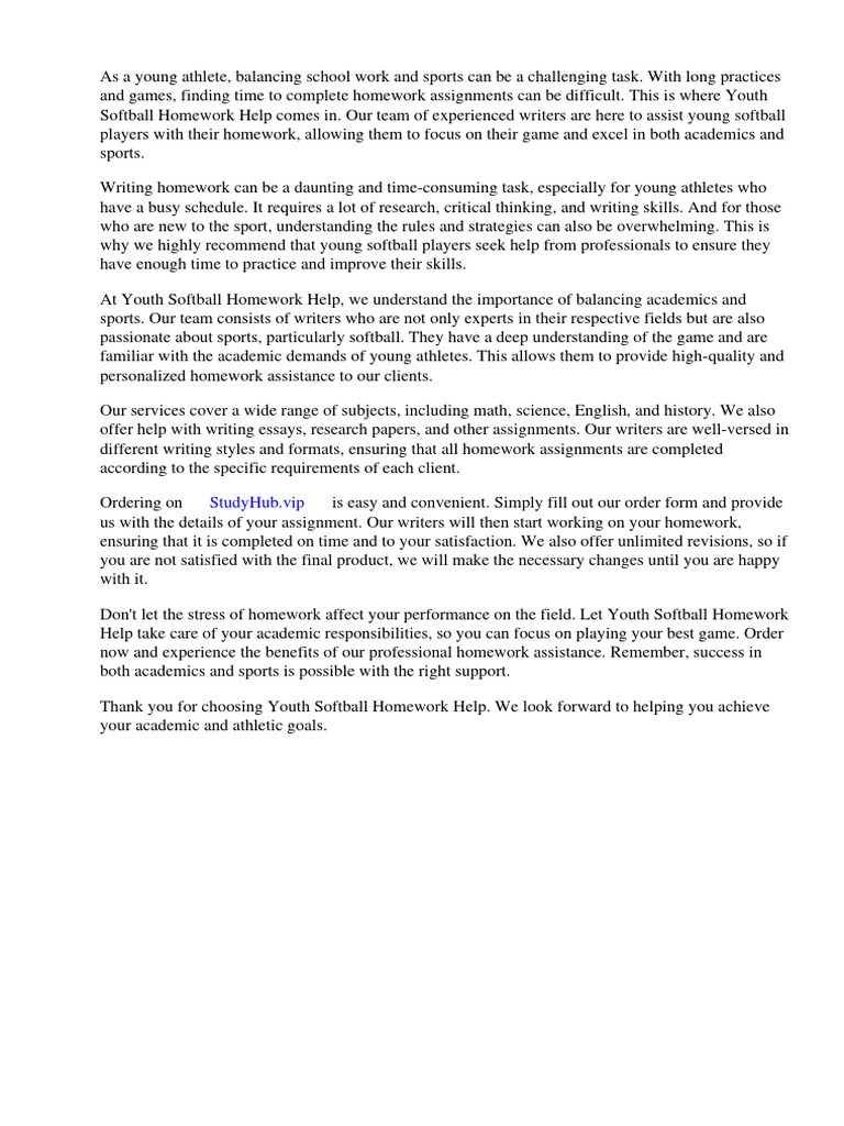 Youth softball homework pdf softball batting baseball 