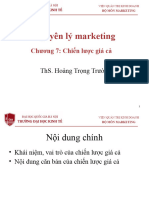 Chương 7. Chiến lược giá cả