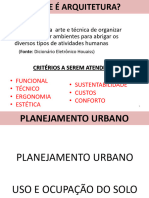 Planejamento Urbano-Uso e Ocupacao Do Solo