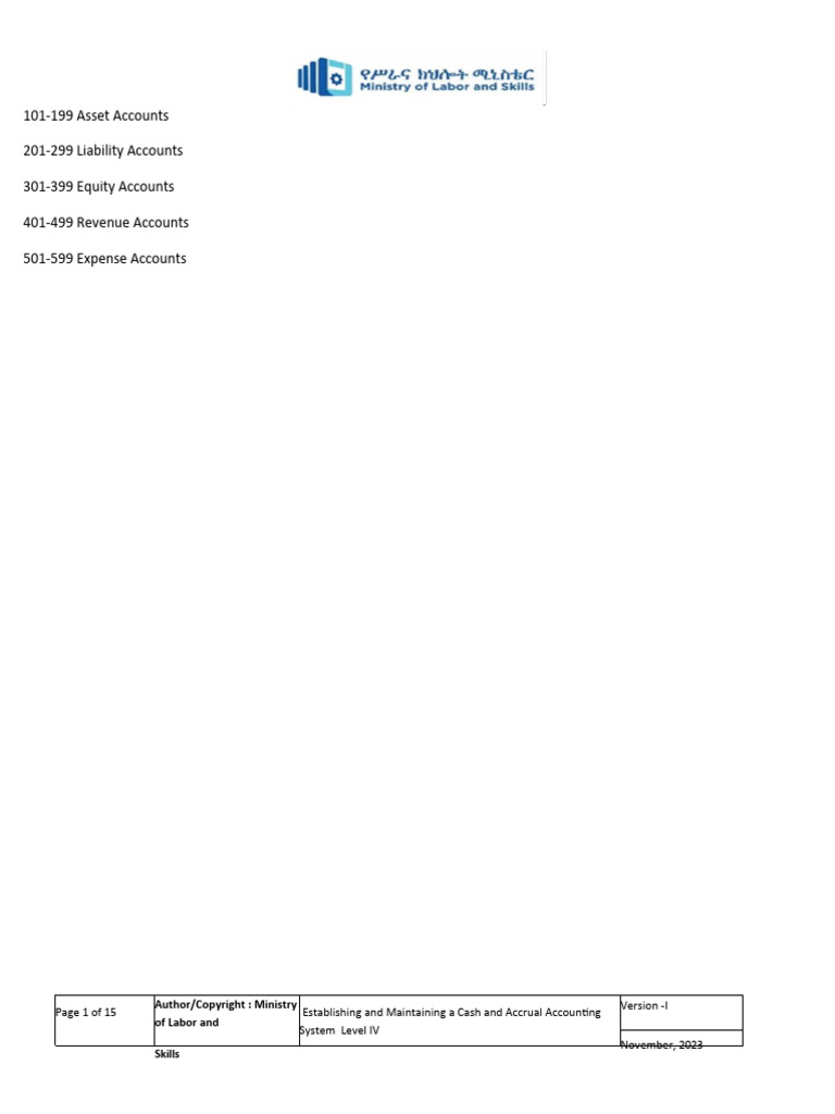 Chart of account download free pdf debits and credits balance sheet