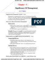 CBSE Class 12 Business Studies Nature & Significance Of Managements (1)