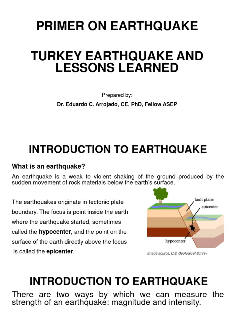 Earthquake Pdf Earthquakes Geological Hazards