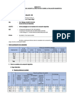 Informe Del Docente Evaluacion Diagnostica