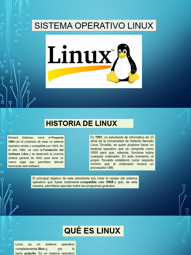 Sistema Operativo Linux Javier Flores Amaringo | PDF | Distribución de ...