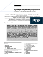 Carbon Nanotubes-Reinforced Polylactic Acid/hydroxyapatite Porous Scaffolds For Bone Tissue Engineering