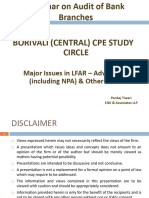 Major Issues in LFAR Practical aspect MOC