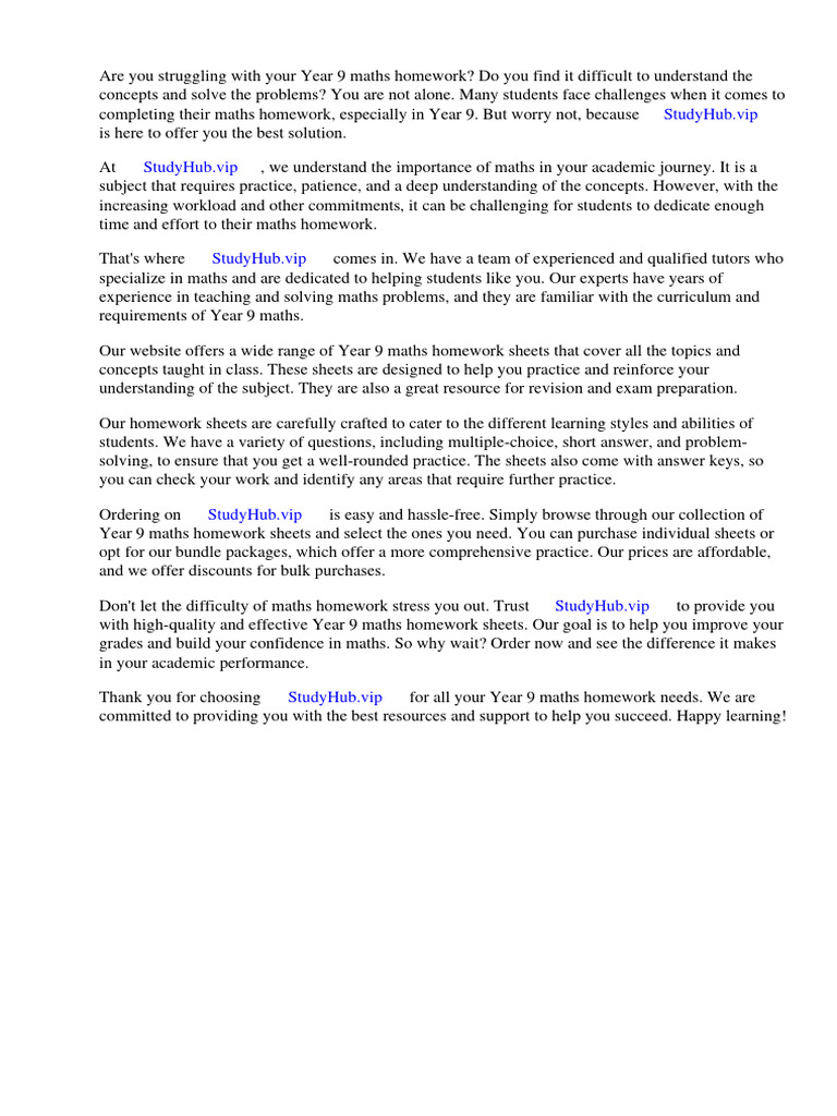 Year 9 Maths Homework Sheets | PDF | Worksheet | Mathematics