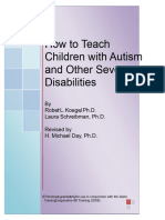 How To Teach Children With Autism and Other Severe Disabilities